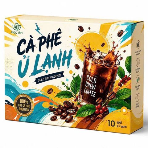 Cà fe ủ lạnh hộp 10 gói/15gam